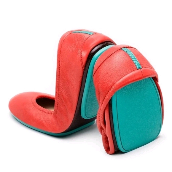 Tieks Shoes - Tieks By Gavrieli Poppy Orange Colar Leather Ballet Flat